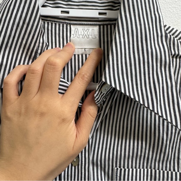 Vintage AXL Cotton Striped Shirt Size 6 - Picture 3 of 5